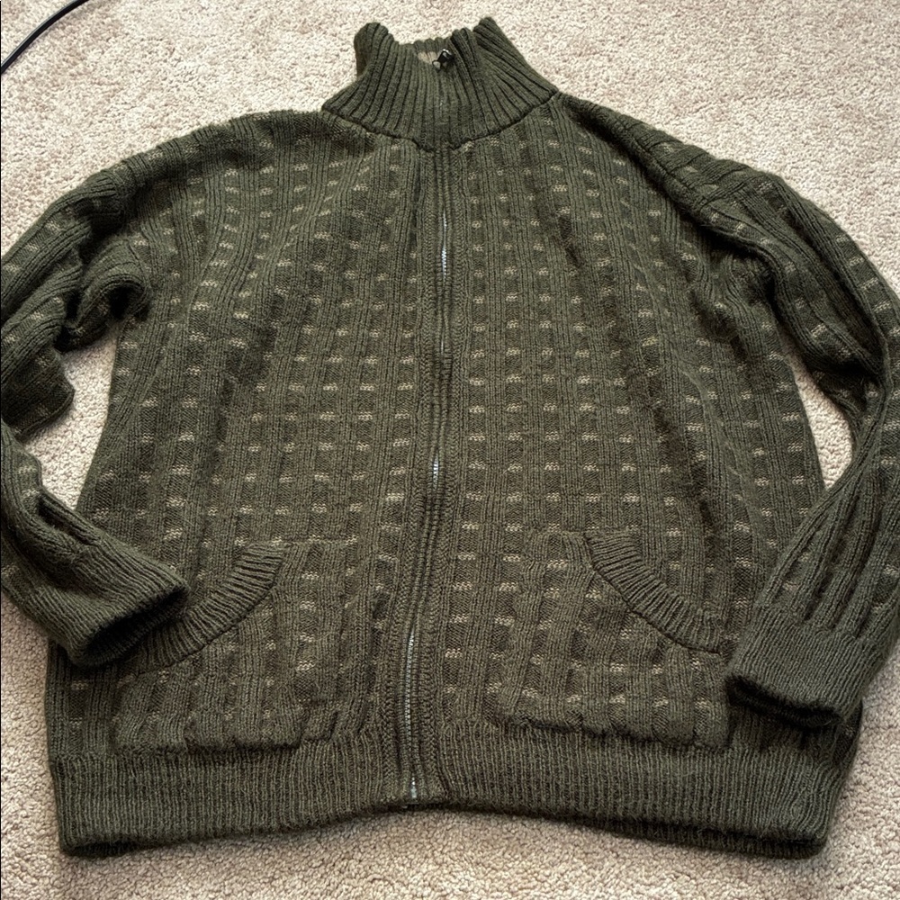 Olive Green Alpaca Sweater